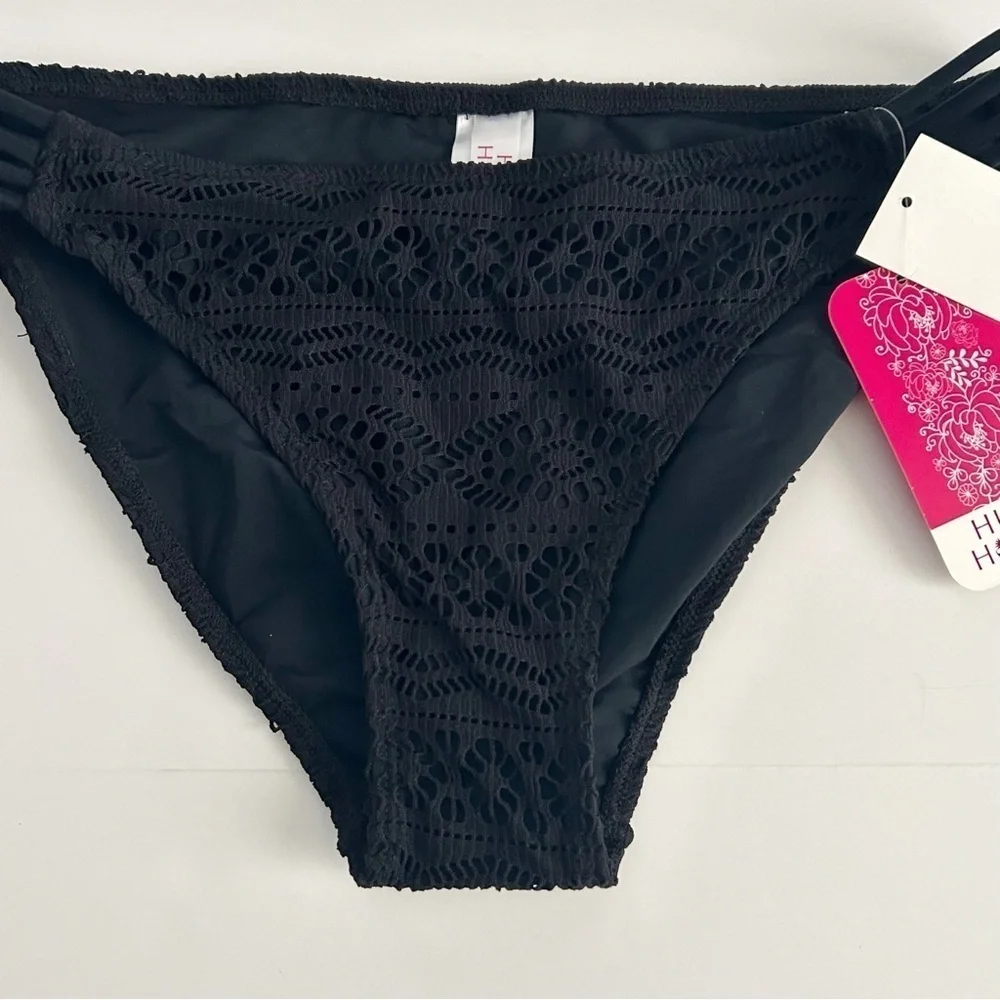 New Hula Honey Black Bikini Bottom | Size L